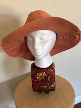 Hat Attack Wide-Brim Sun Hat - Terracotta